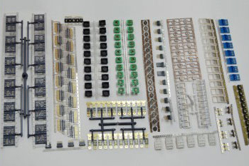 电子连接器注塑机成型样品展示